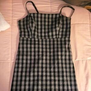 Hollister Plaid Midi Dress